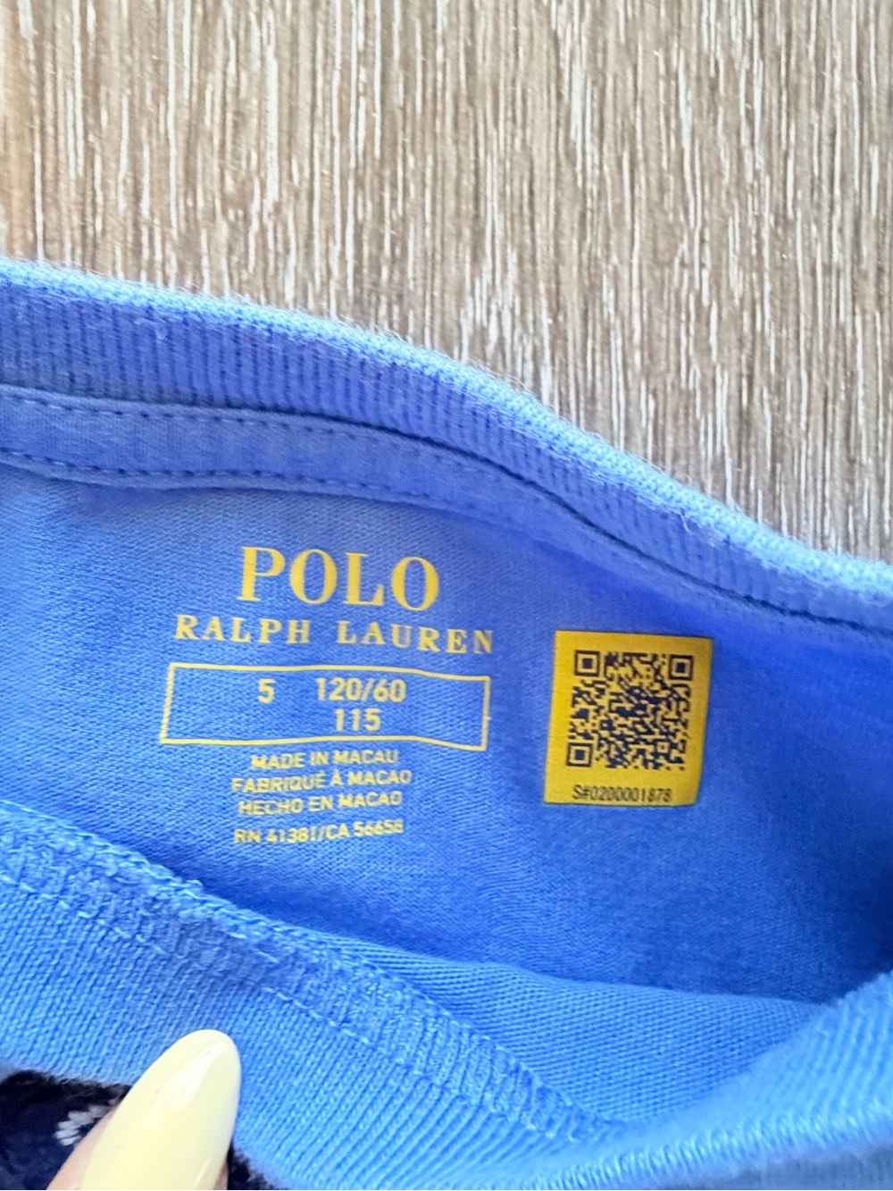 Ralph Lauren Blue Bear Graphic Drawstring Dress - Picture 3 of 4